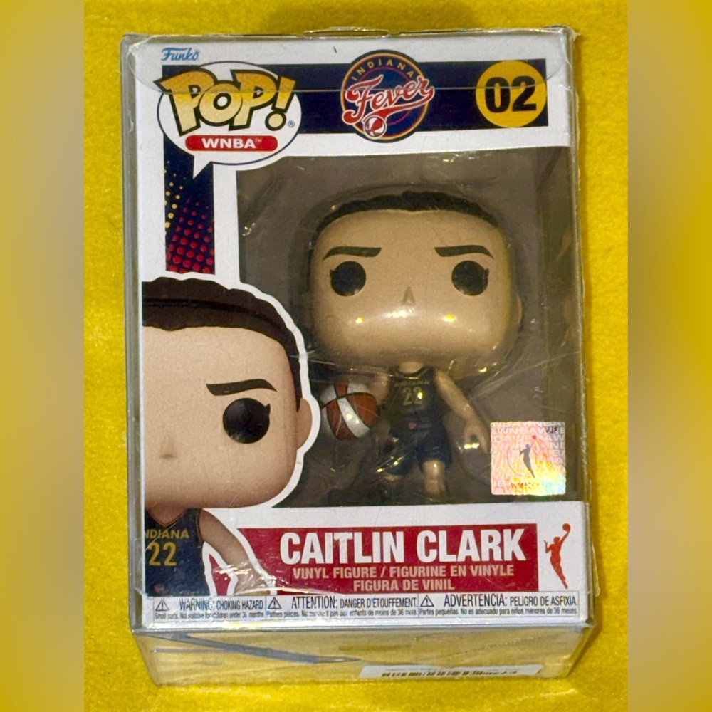 Funko Pop WNBA Caitlin Clark Indiana Fever 02 Vinyl Figure - New In Box